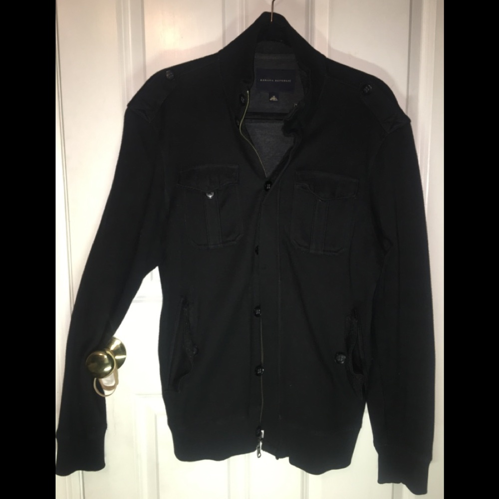 Banana Republic Sweater black double zipper